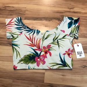 Billabong floral crop top